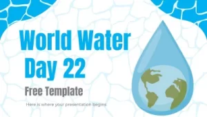 Día Mundial del Agua Plantilla PowerPoint