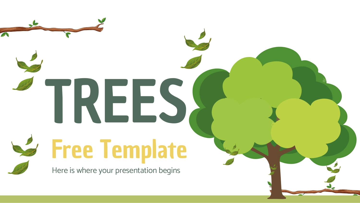 Arboles Plantilla PowerPoint