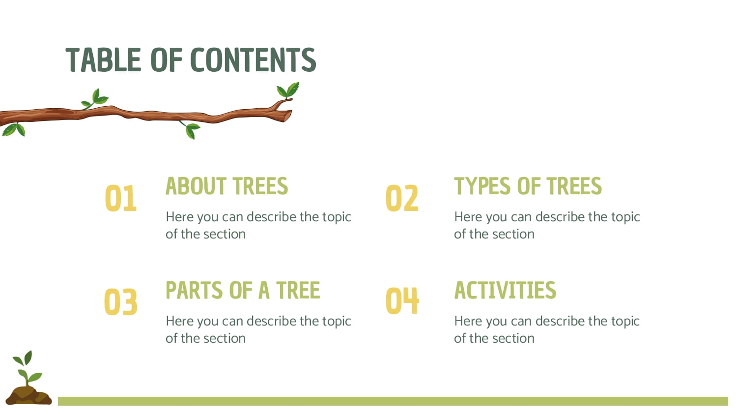 Arboles Plantilla PowerPoint