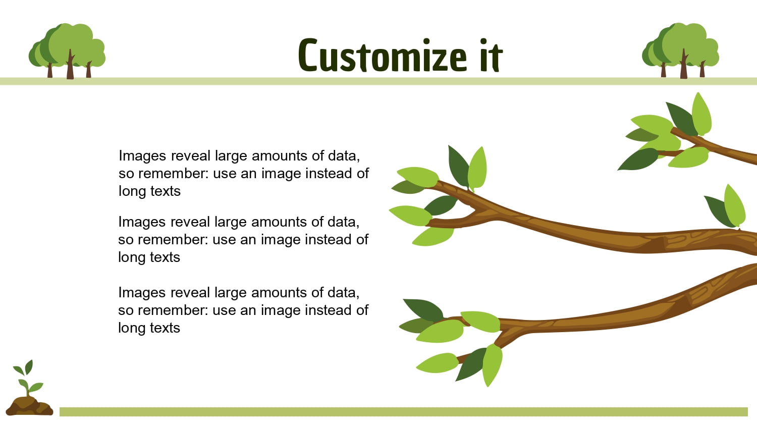 Arboles Plantilla PowerPoint