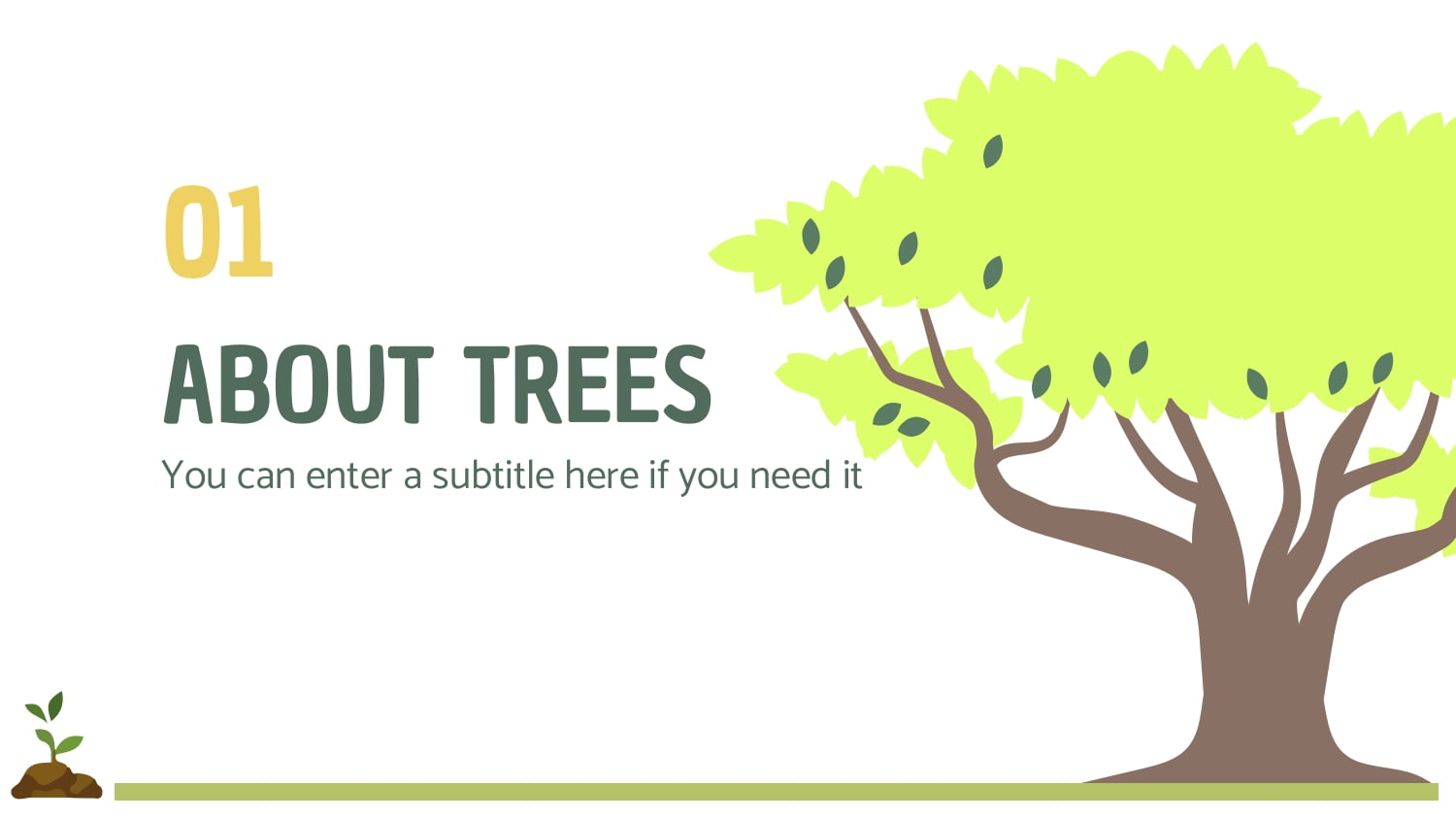 Arboles Plantilla PowerPoint