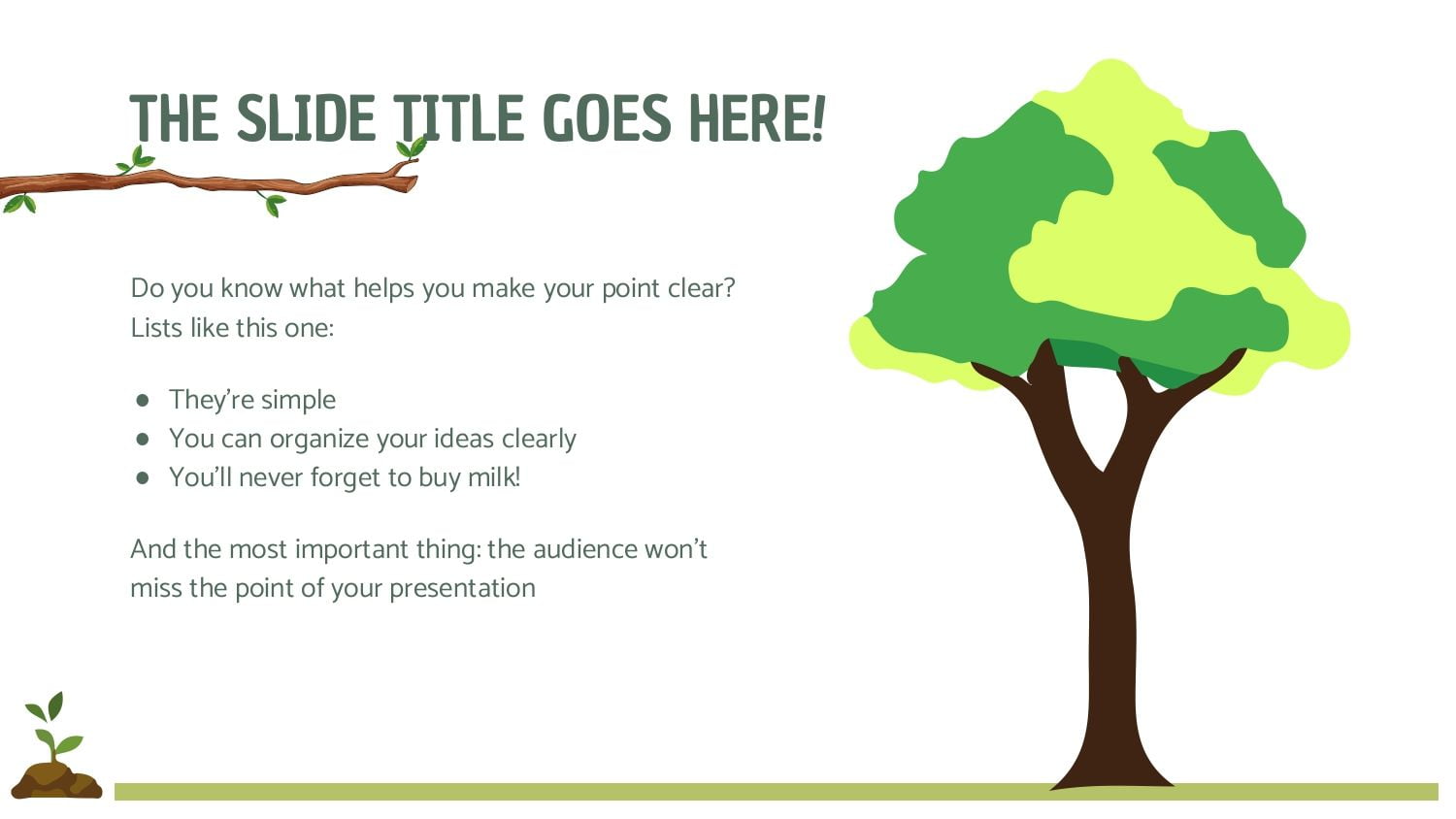 Arboles Plantilla PowerPoint