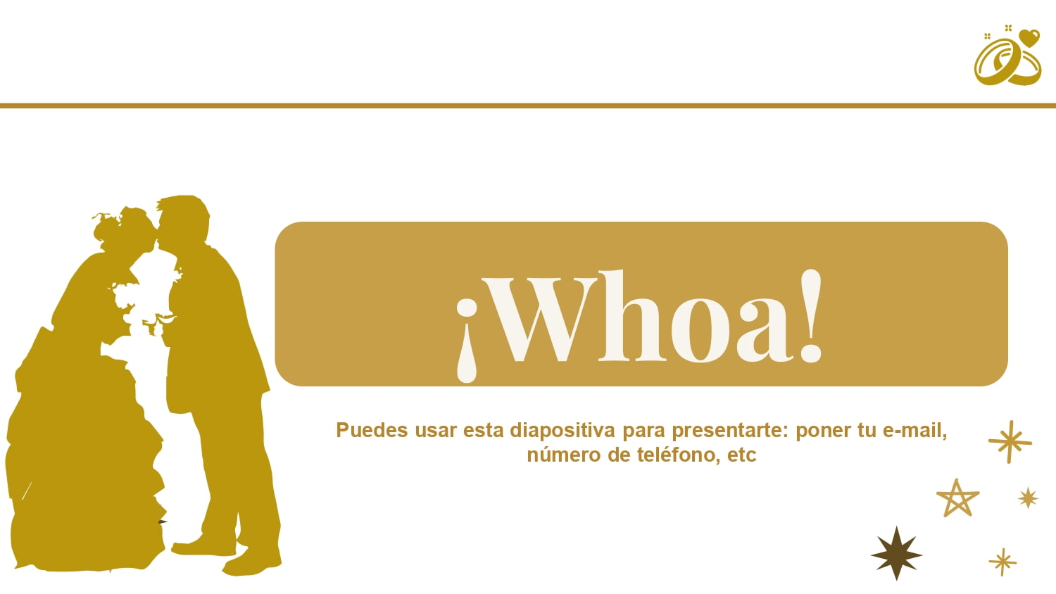 Bodas de Oro Plantilla PowerPoint