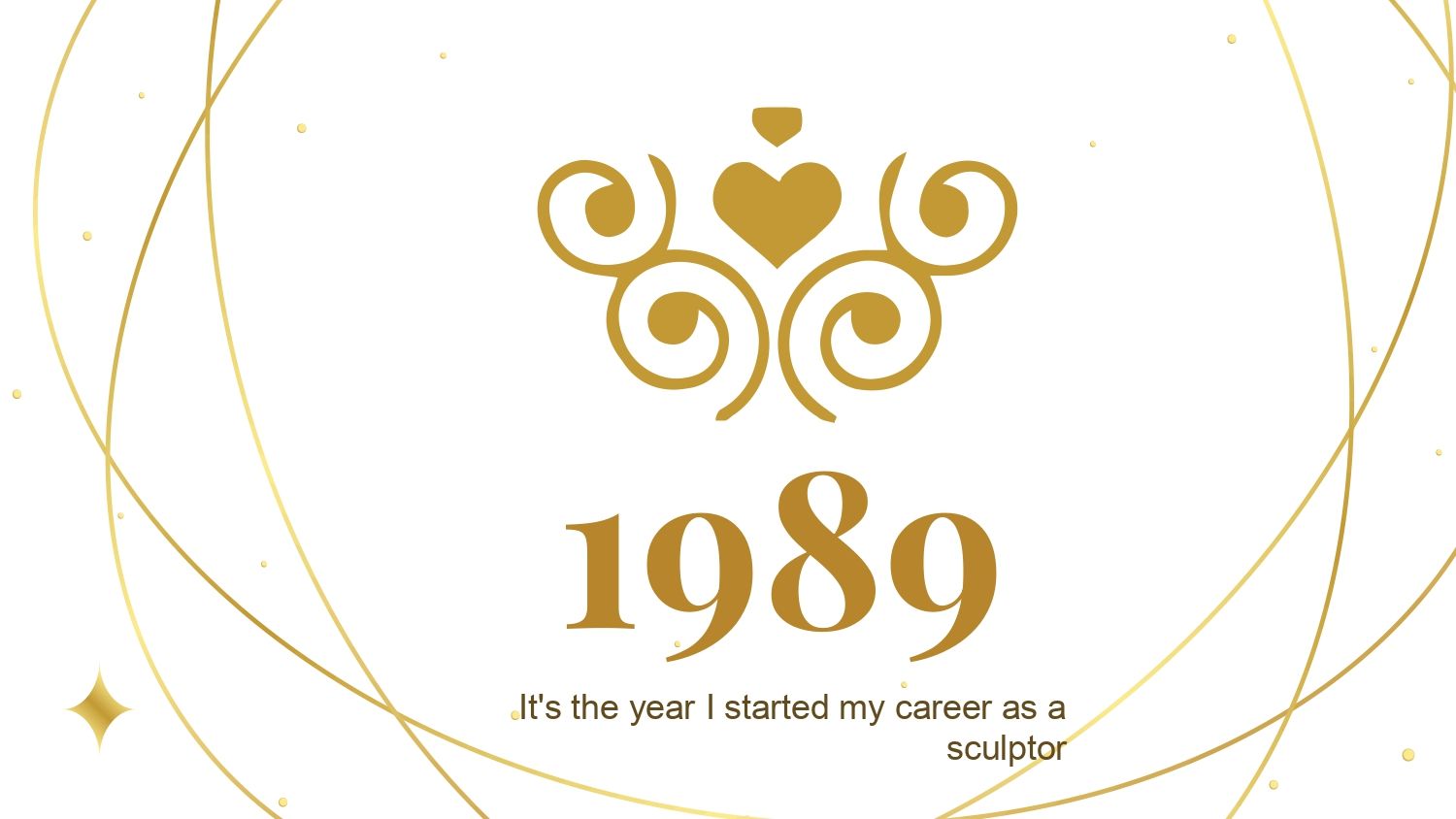 Bodas de Oro Plantilla PowerPoint