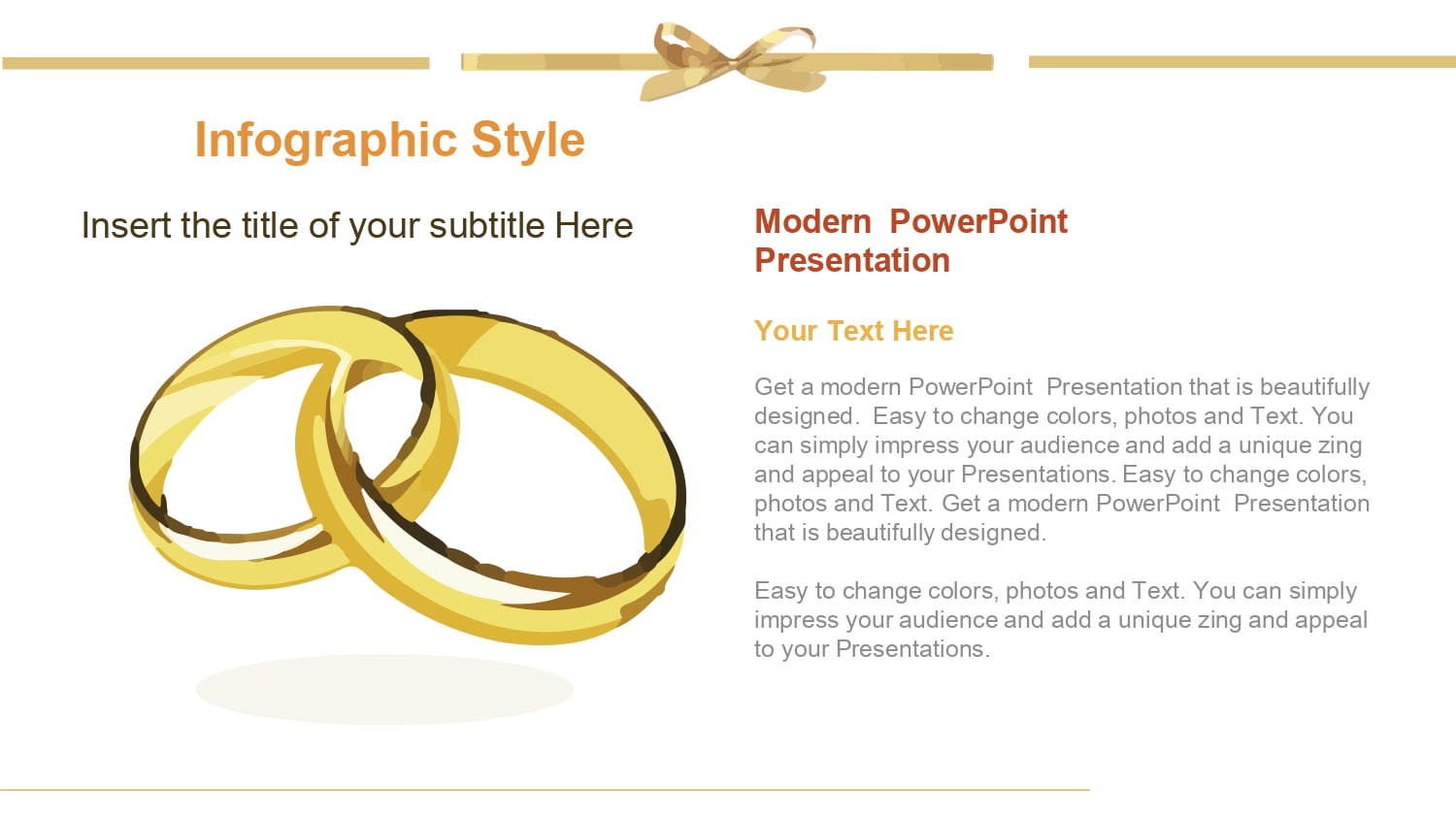 Bodas de Oro Plantilla PowerPoint