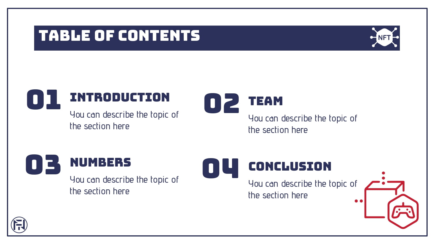 Juegos NFT Plantilla PowerPoint