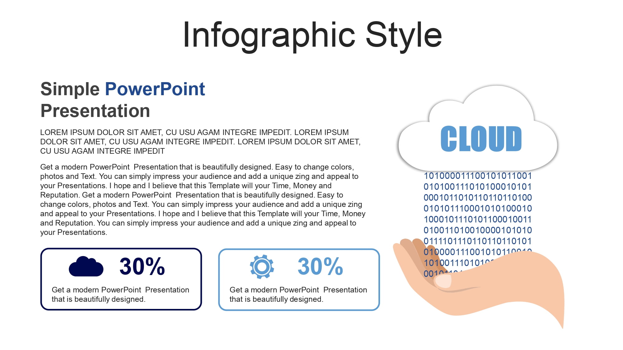 Tecnología en la Nube Plantilla PowerPoint