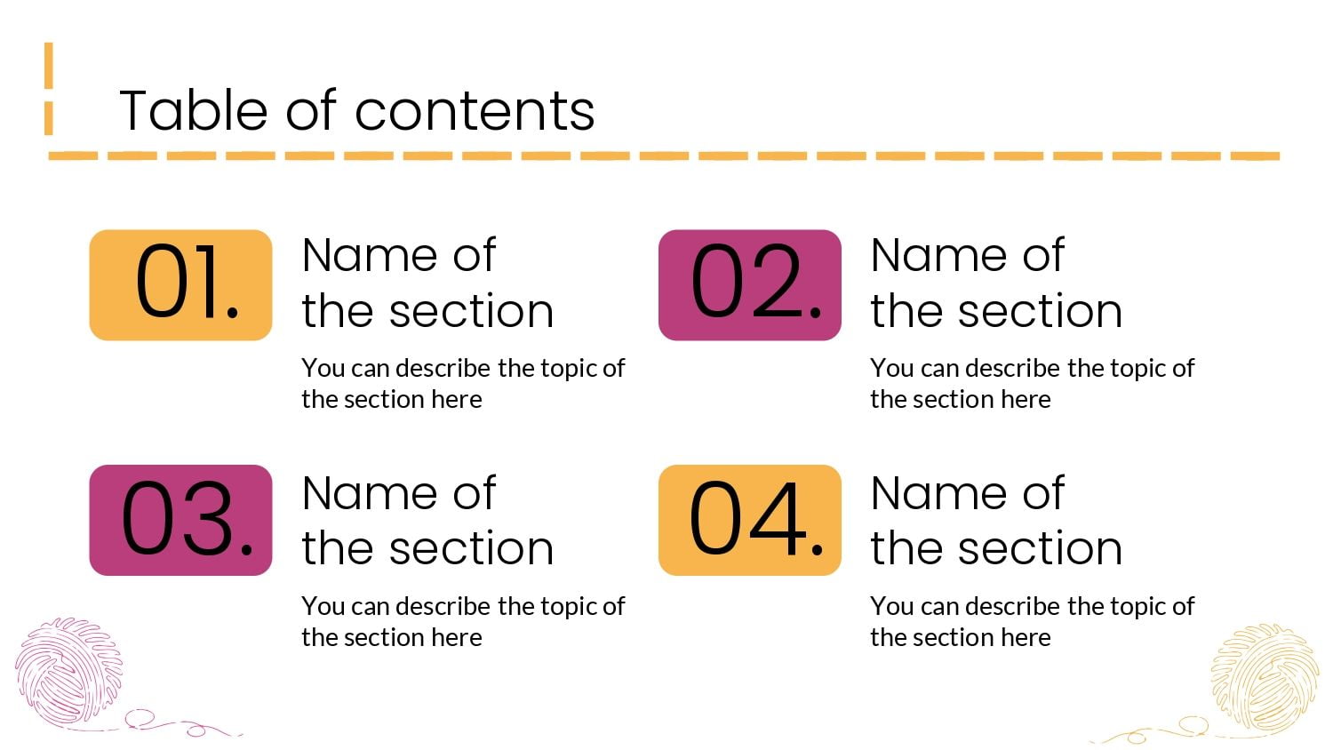 Tejido de Punto Plantilla PowerPoint