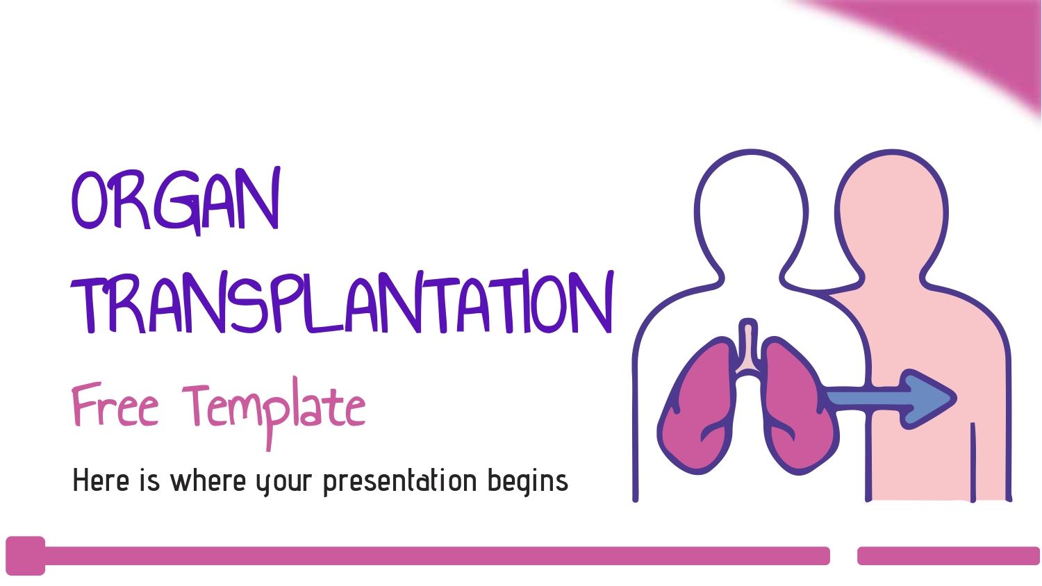 Trasplante de Órganos Plantilla PowerPoint