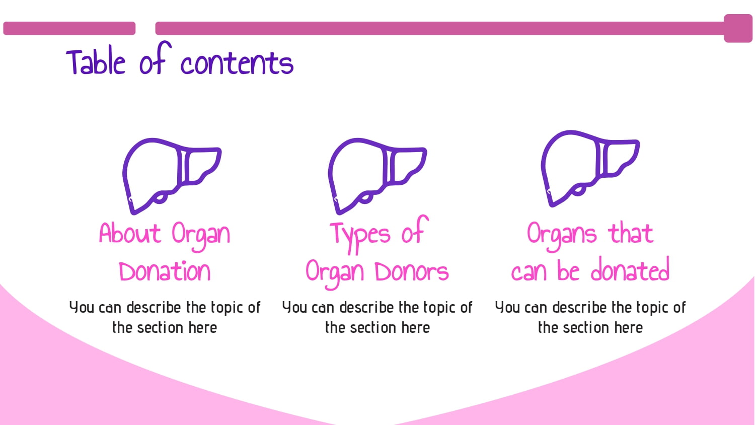 Trasplante de Órganos Plantilla PowerPoint