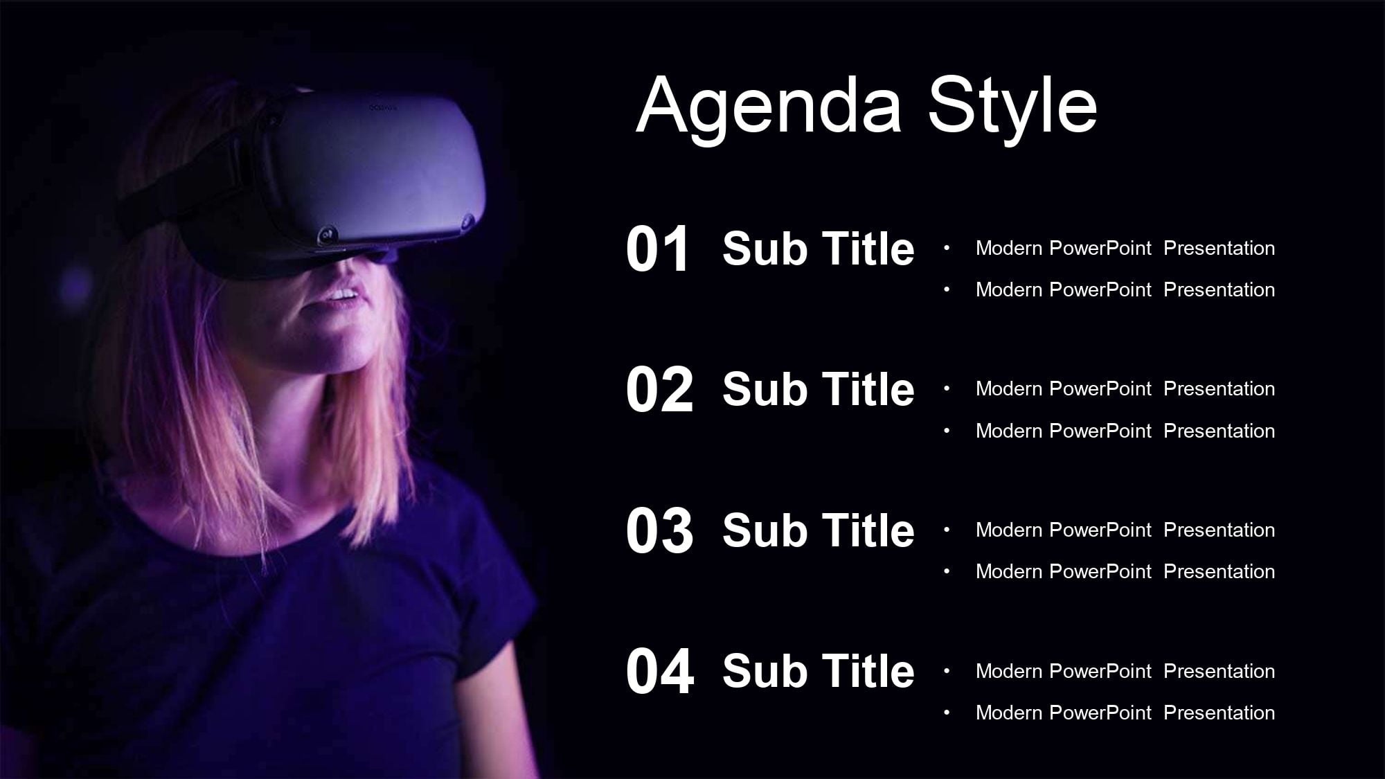 Realidad Virtual Plantilla PowerPoint