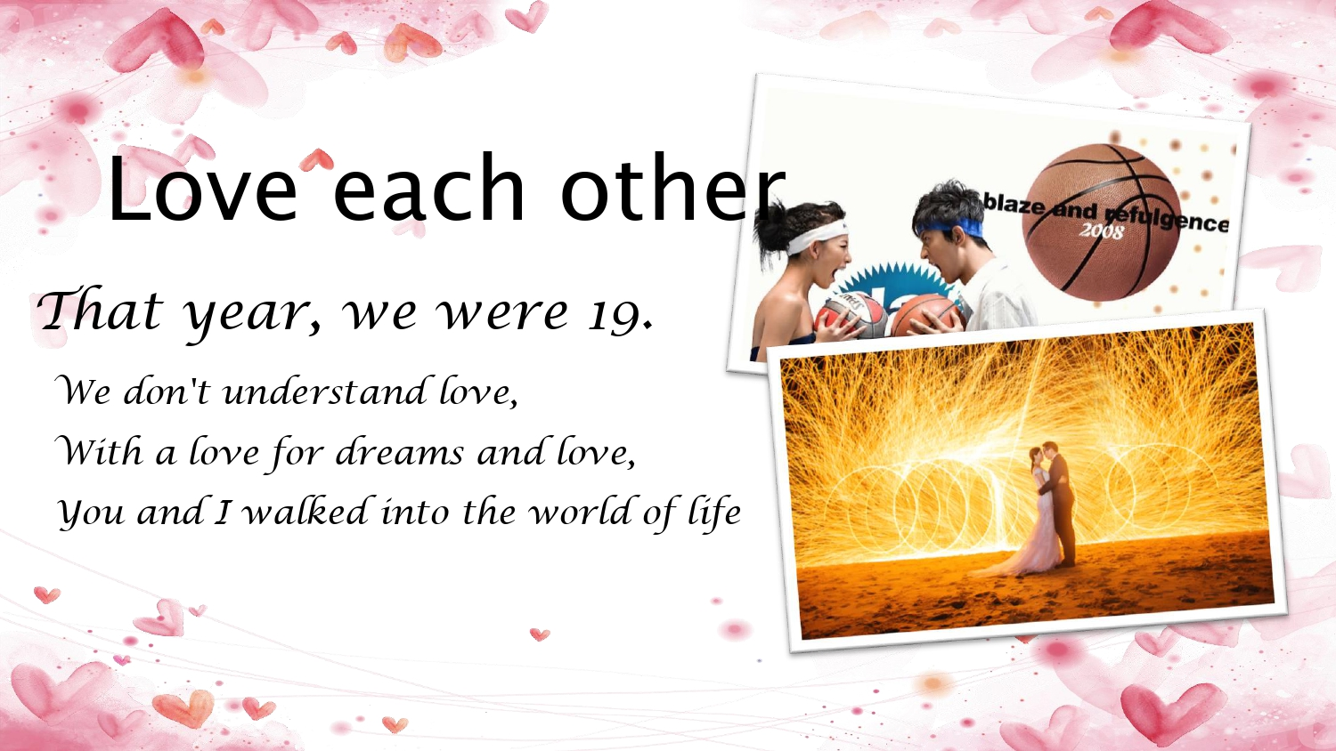 Álbum de Amor Plantilla PowerPoint