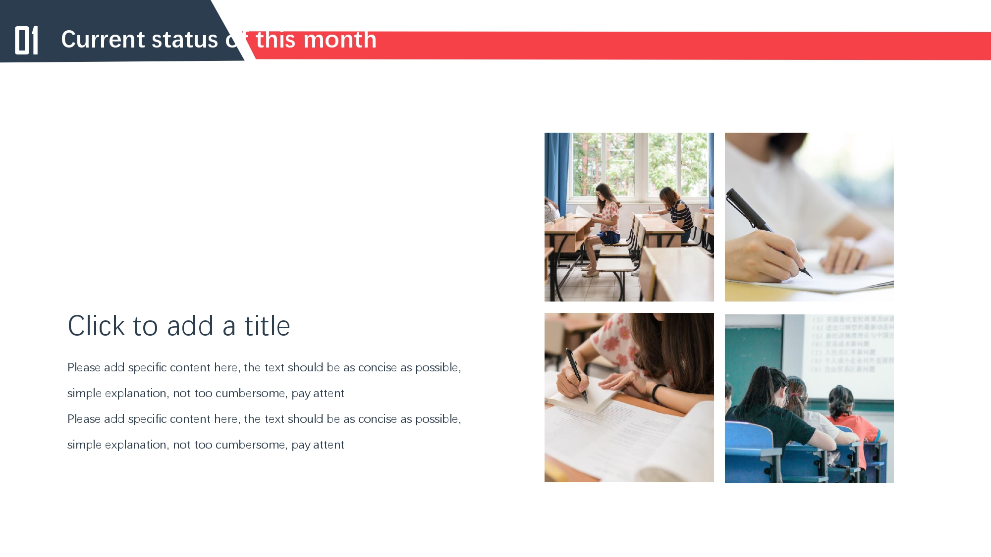 Azul con Rojo Plantilla PowerPoint