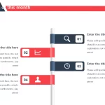 Azul con Rojo Plantilla PowerPoint