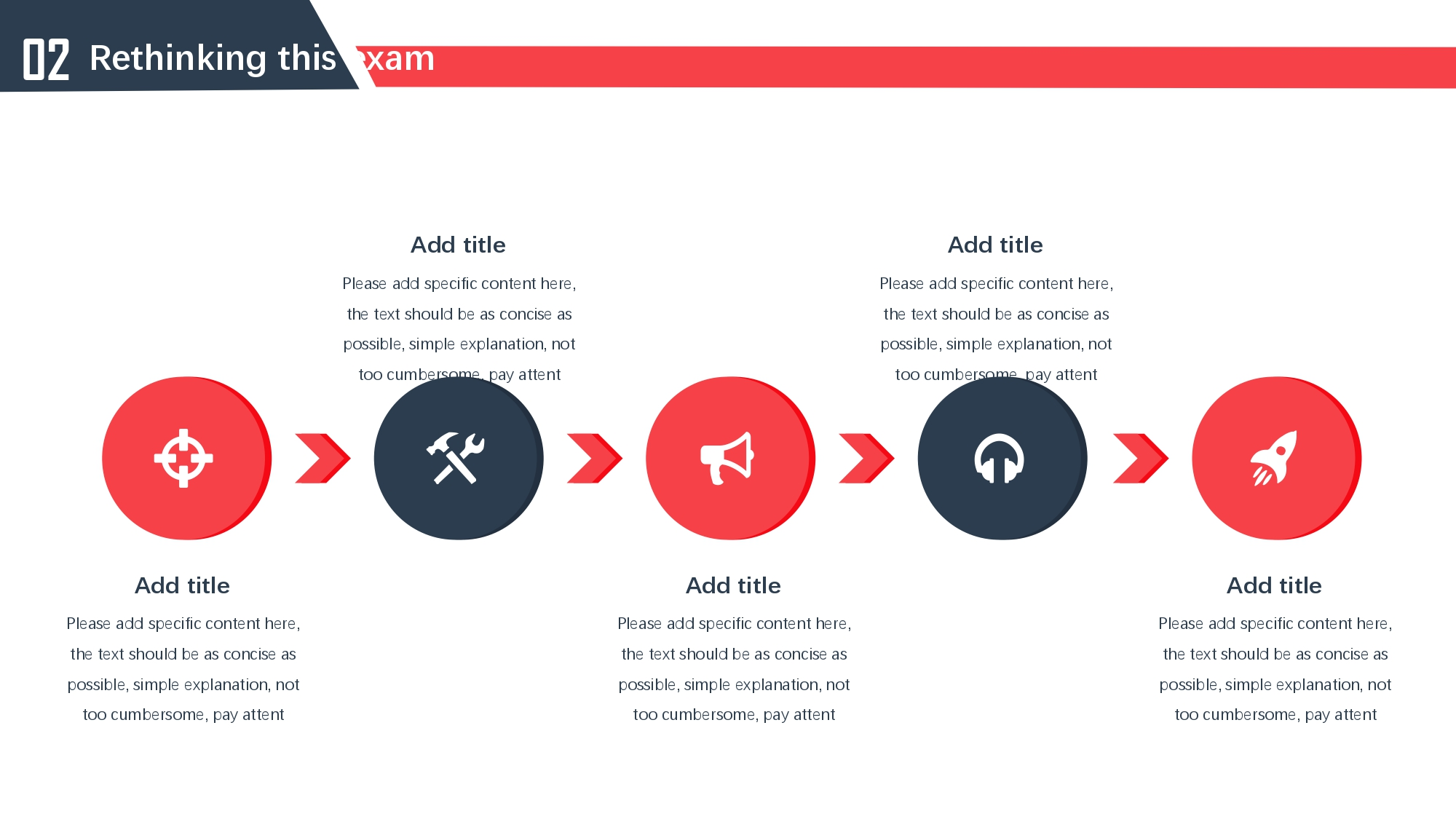 Azul con Rojo Plantilla PowerPoint