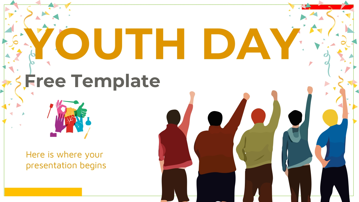 Dia de la Juventud Plantilla PowerPoint