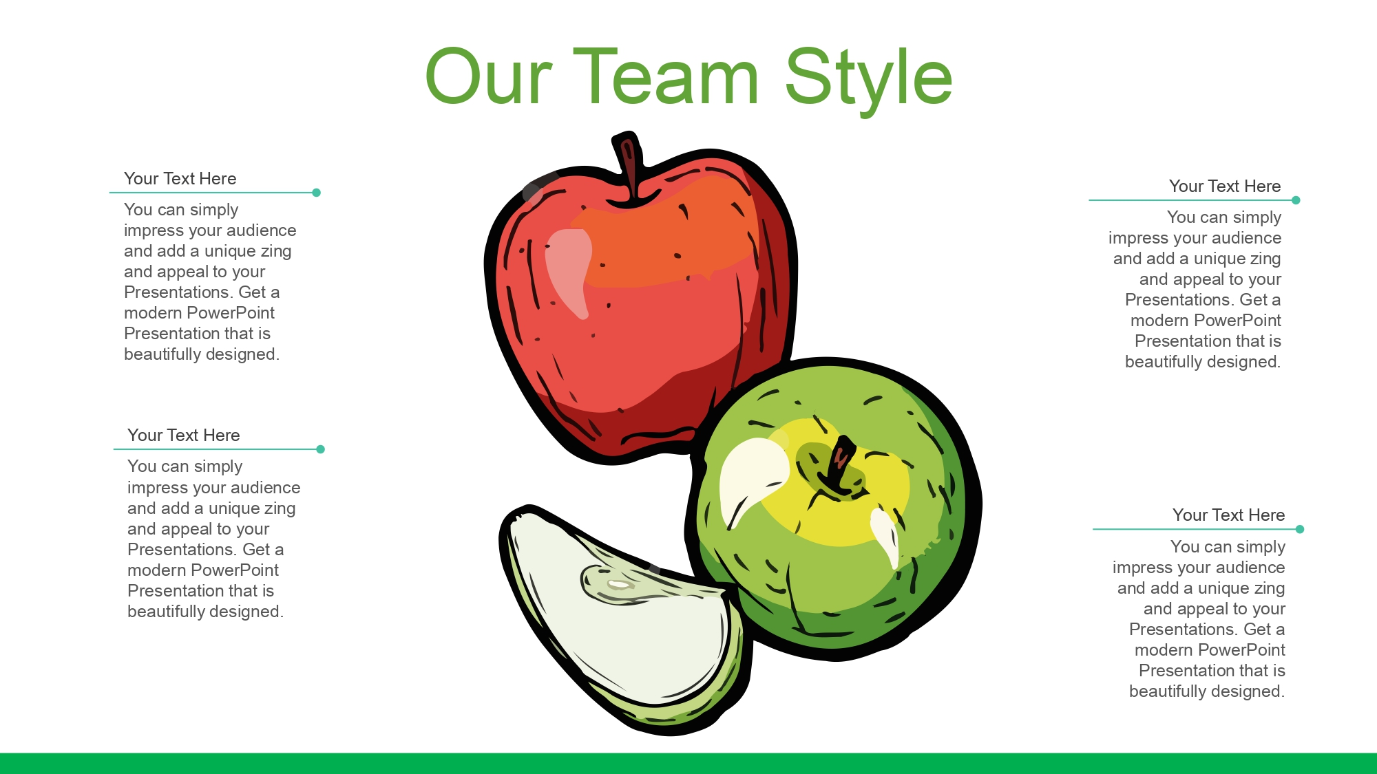 Manzanas Plantilla PowerPoint