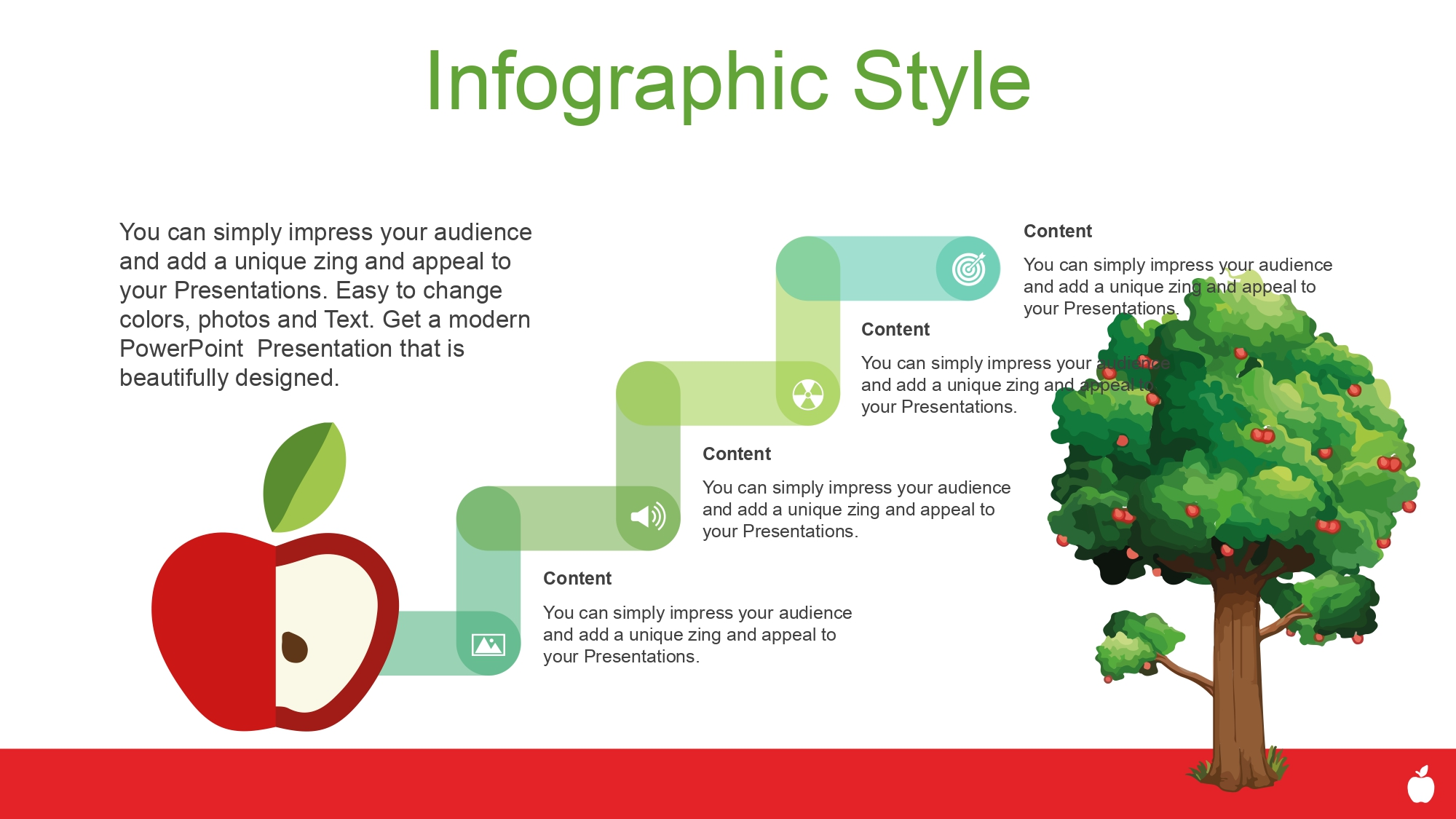 Manzanas Plantilla PowerPoint