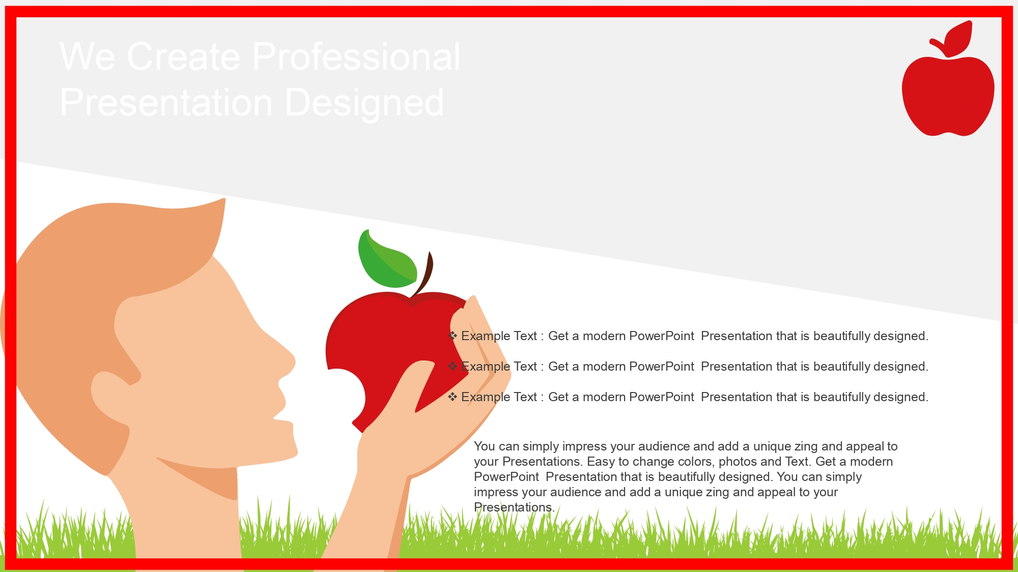 Manzanas Plantilla PowerPoint
