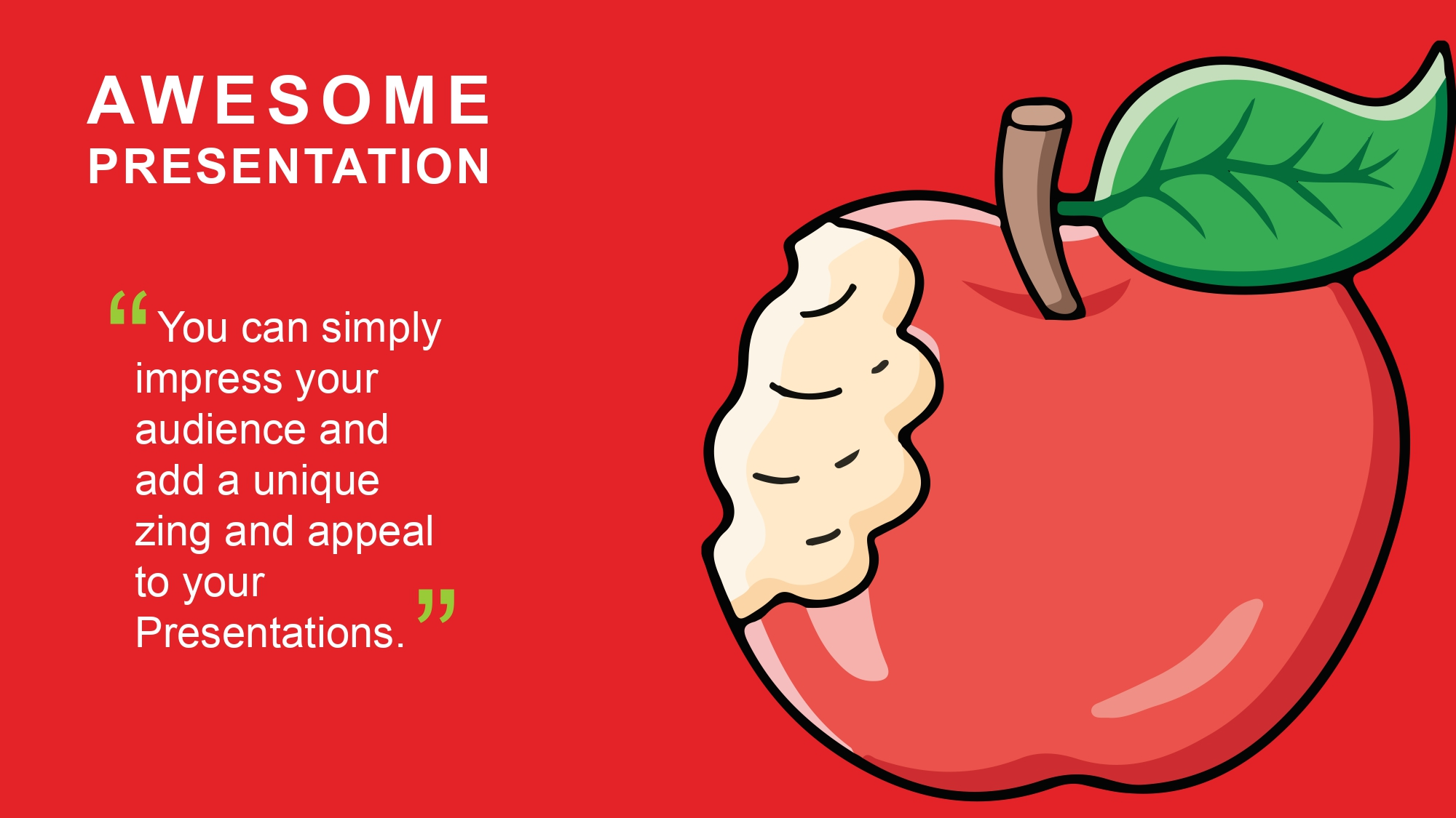 Manzanas Plantilla PowerPoint