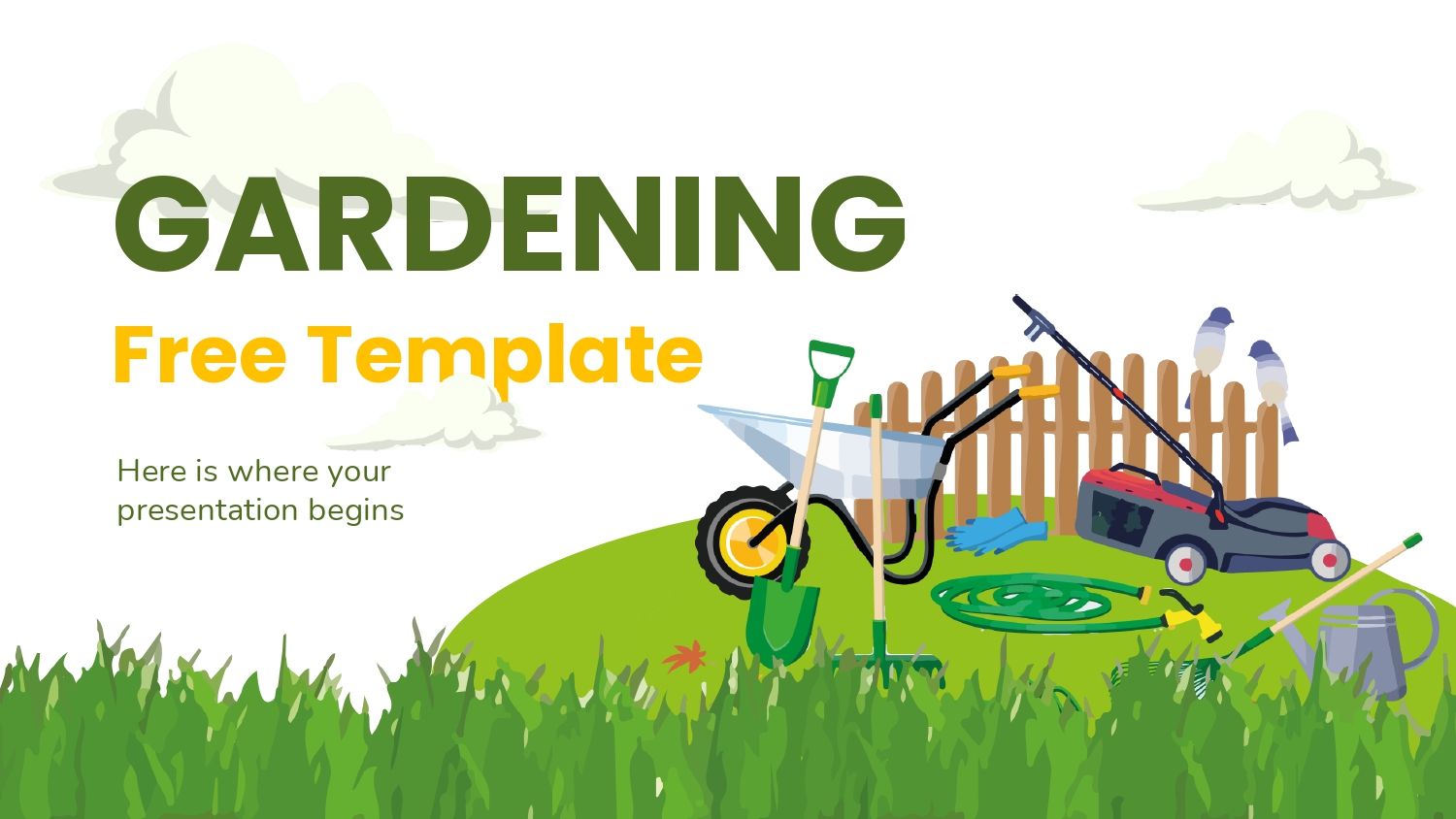 Plantilla PowerPoint de Jardinería
