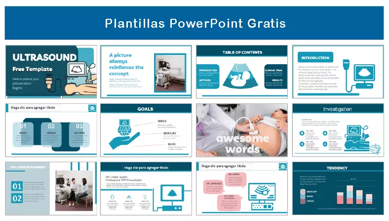 Ultrasonido Plantilla PowerPoint