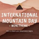 Día Internacional de las Montañas Plantilla PowerPoint