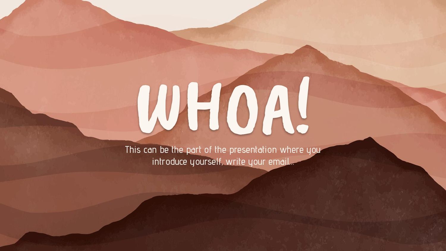 Día Internacional de las Montañas Plantilla PowerPoint