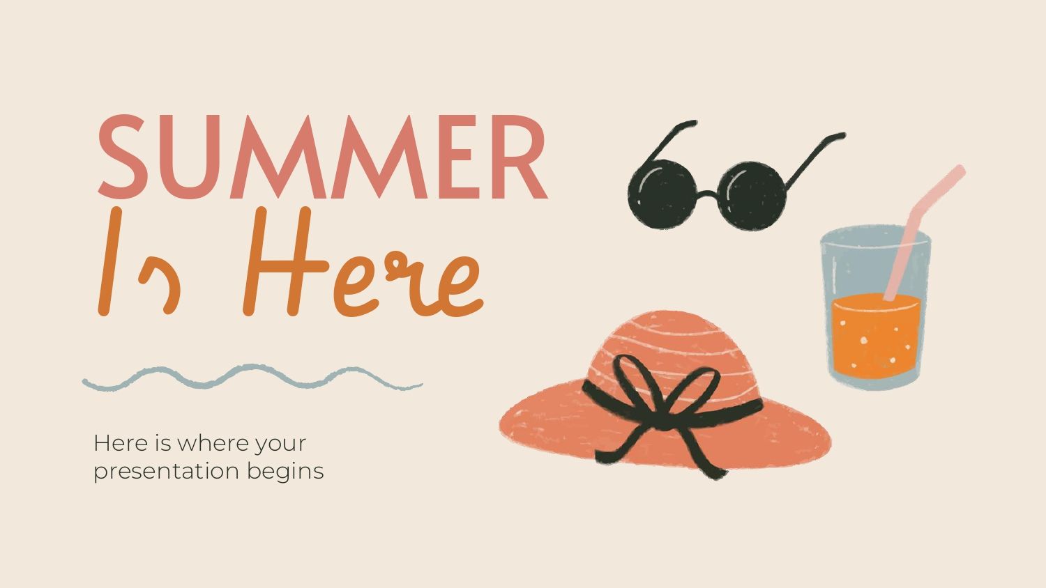 Llego el Verano Plantilla PowerPoint