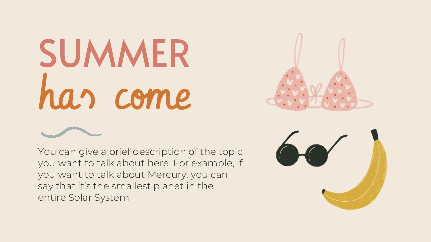 Llego el Verano Plantilla PowerPoint