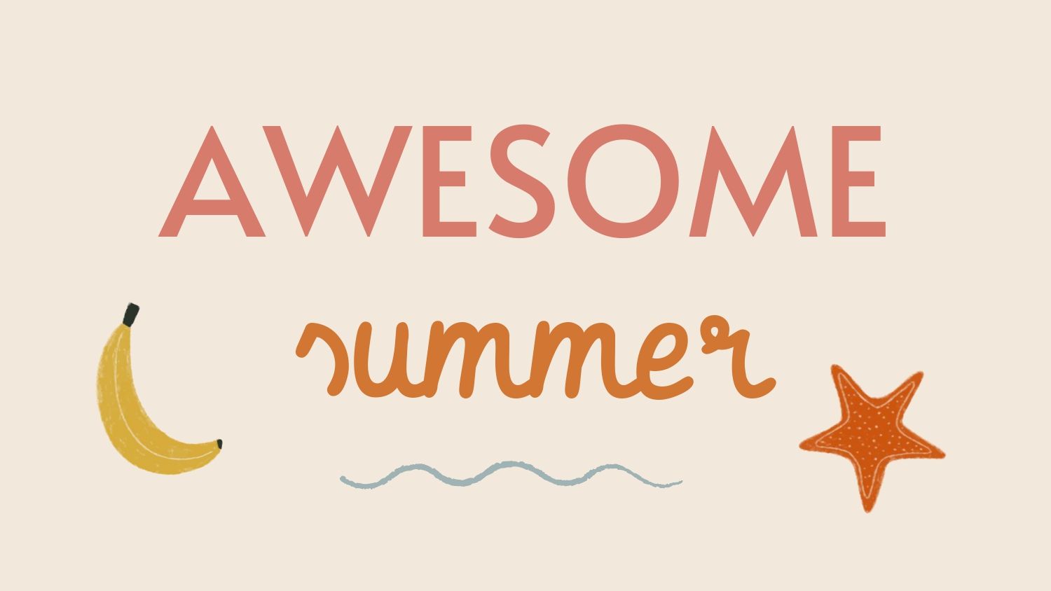 Llego el Verano Plantilla PowerPoint
