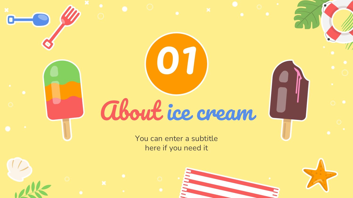 Mes del Helado Plantilla PowerPoint