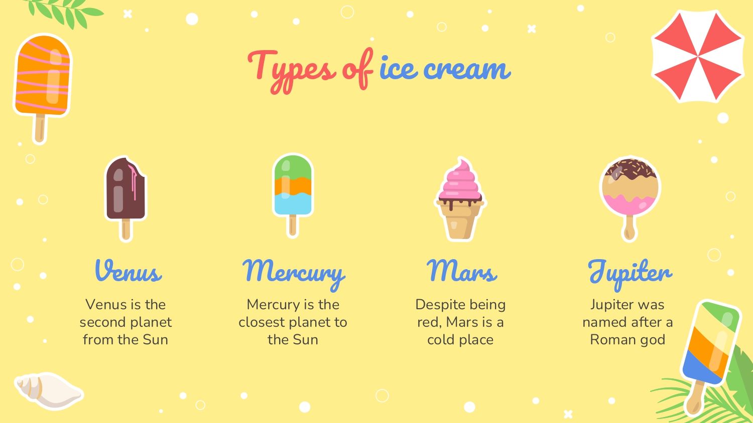Mes del Helado Plantilla PowerPoint