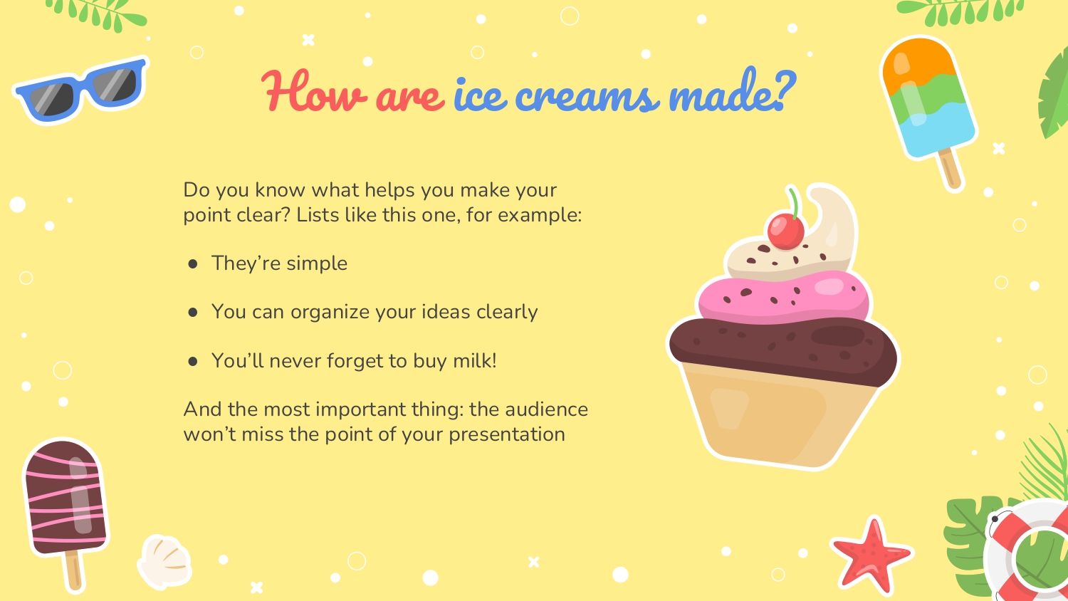 Mes del Helado Plantilla PowerPoint
