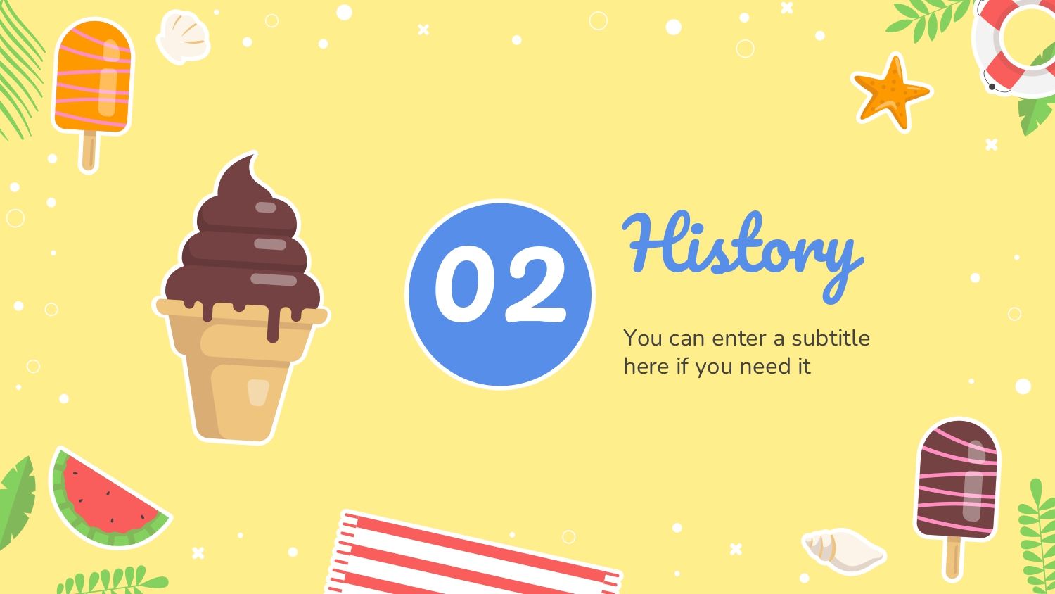 Mes del Helado Plantilla PowerPoint