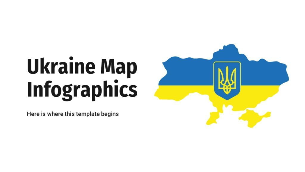 Plantilla PowerPoint Mapa de Ucrania