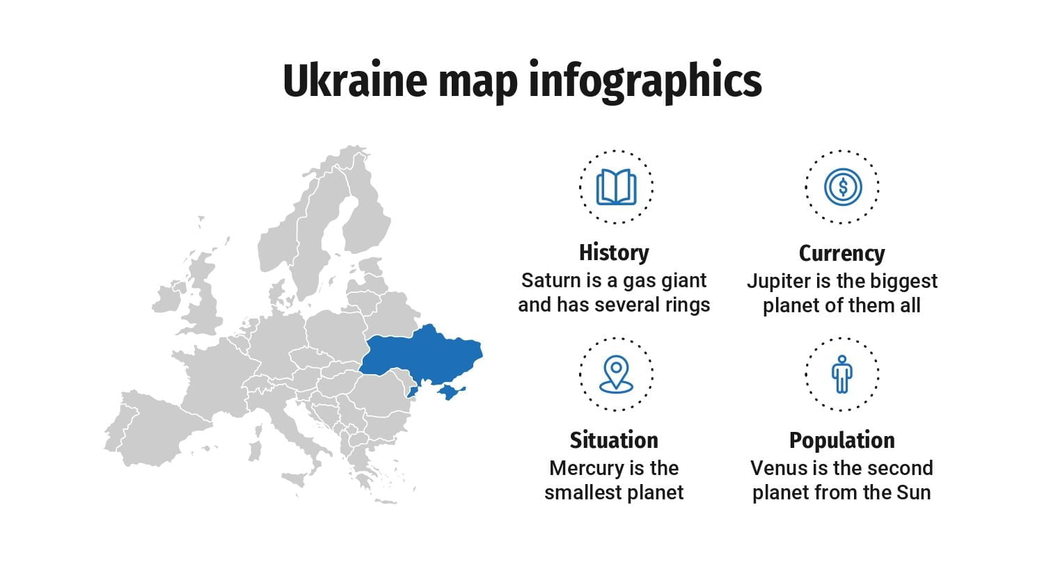 Plantilla PowerPoint Mapa de Ucrania