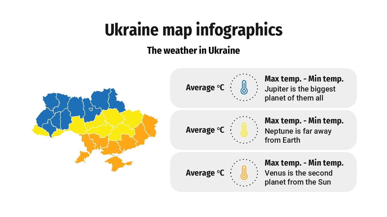 Plantilla PowerPoint Mapa de Ucrania