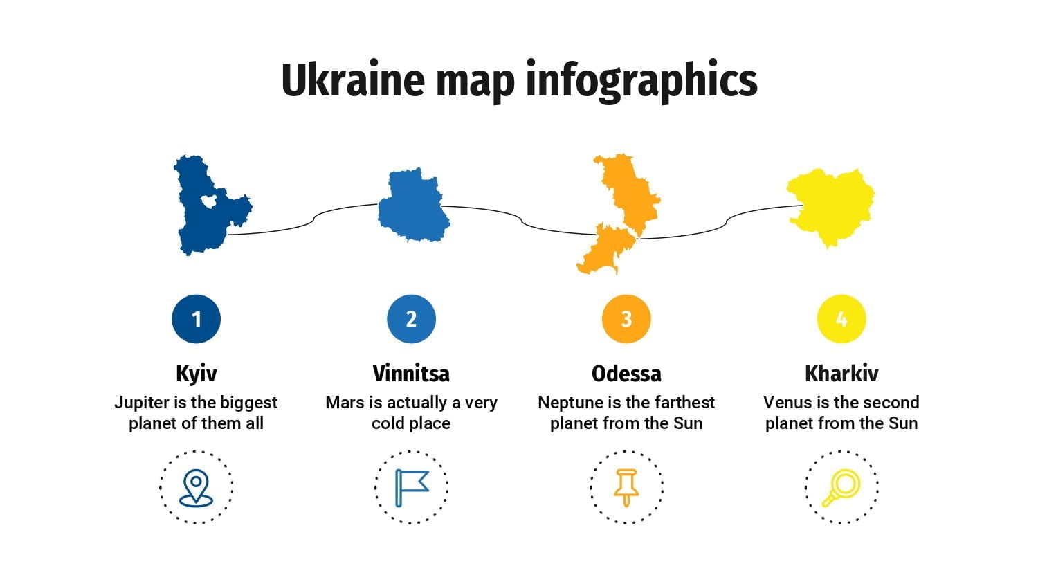 Plantilla PowerPoint Mapa de Ucrania