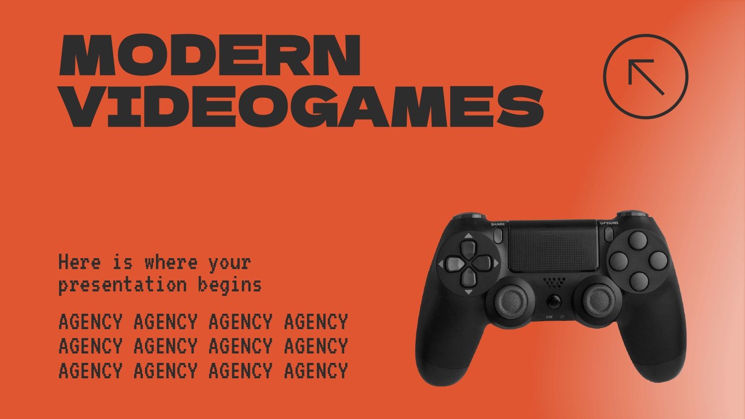 Plantilla PowerPoint de Agencia de Videojuegos