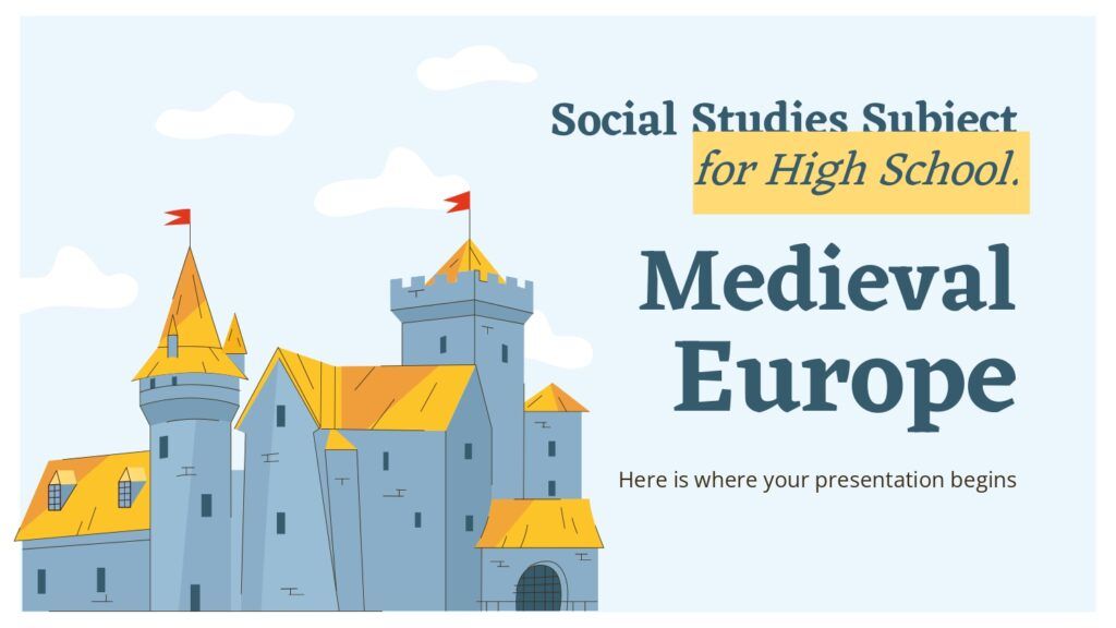 Plantilla PowerPoint de la Europa Medieval
