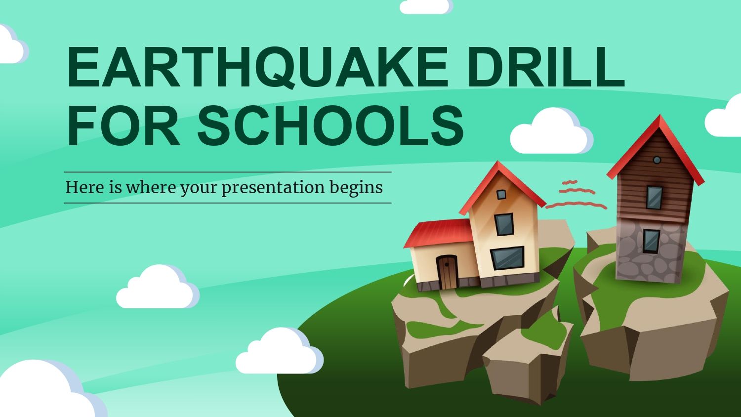 Simulacro de Terremoto Plantilla PowerPoint