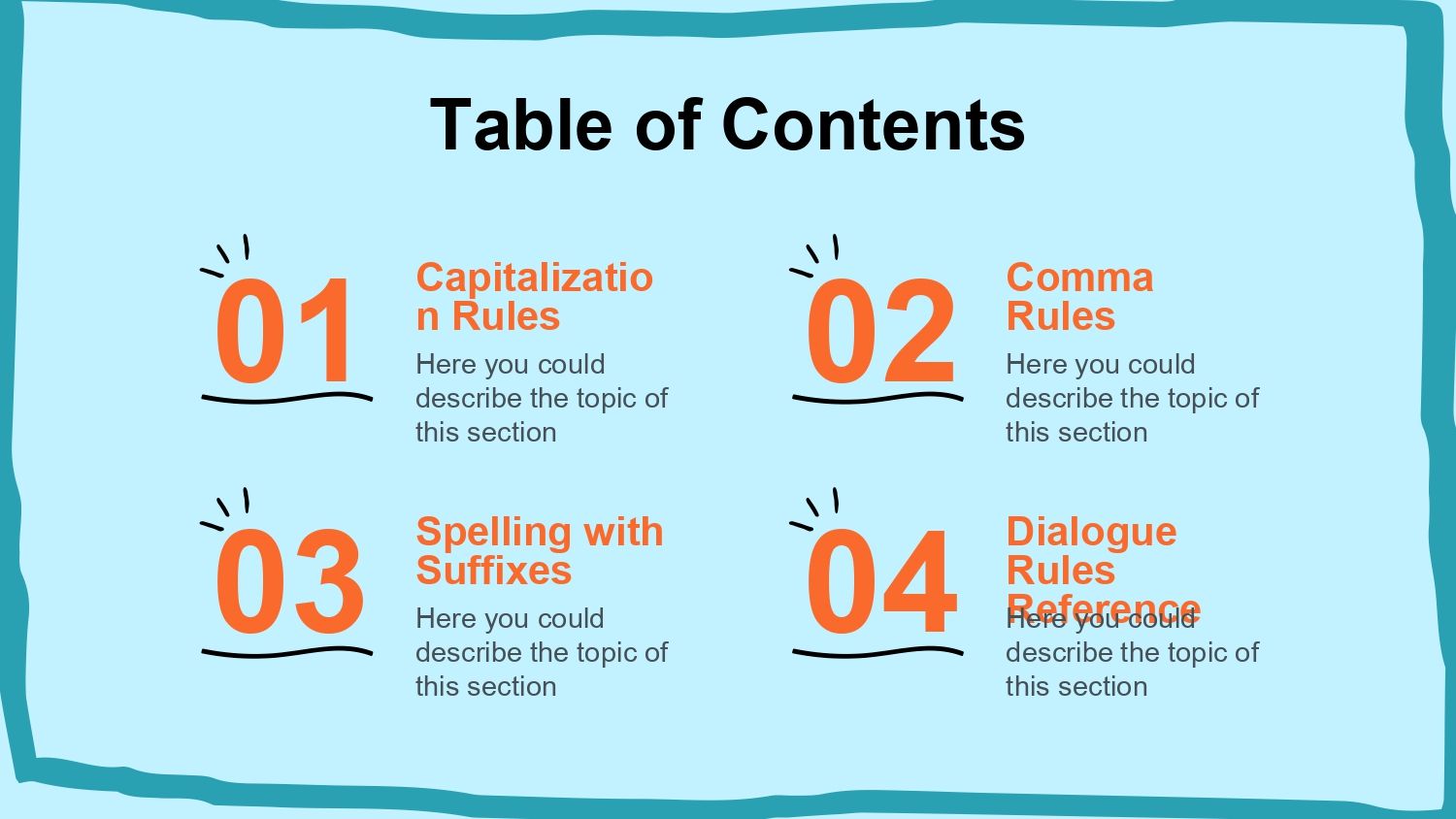 Plantilla PowerPoint Gramática del Idioma Inglés