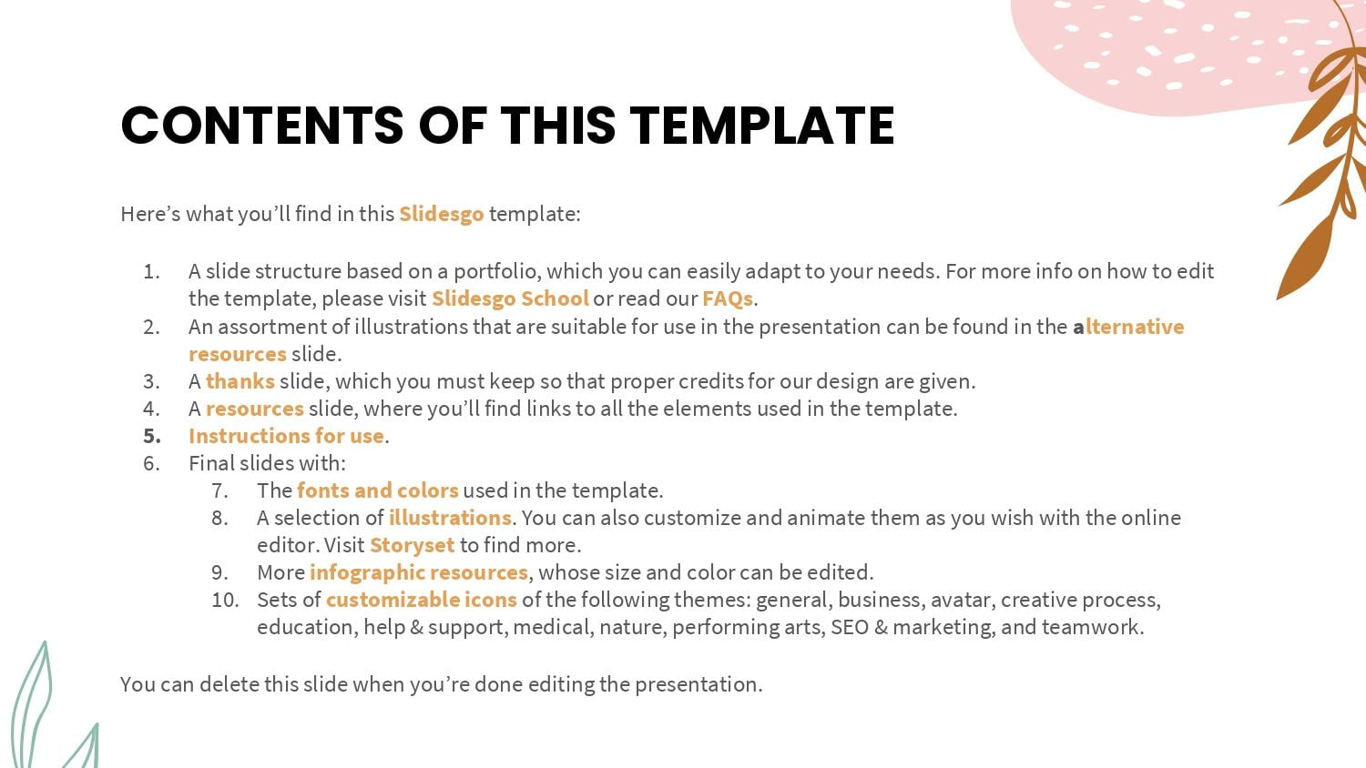 Plantilla PowerPoint Pastel Portafolio