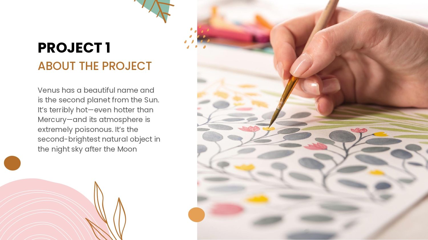 Plantilla PowerPoint Pastel Portafolio
