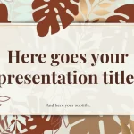 Plantilla PowerPoint de Hojas Marrones y Doradas