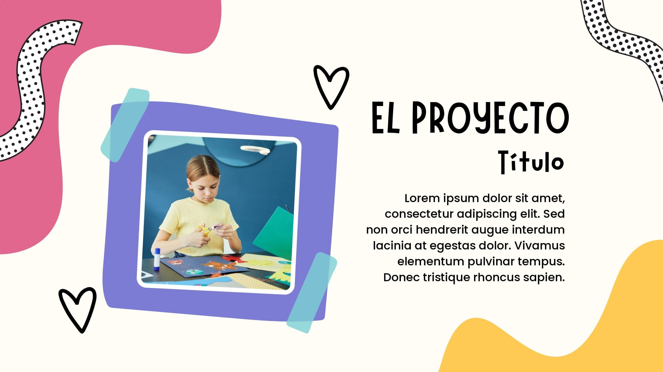 Plantilla PowerPoint de Propuesta de Proyectos para Niños
