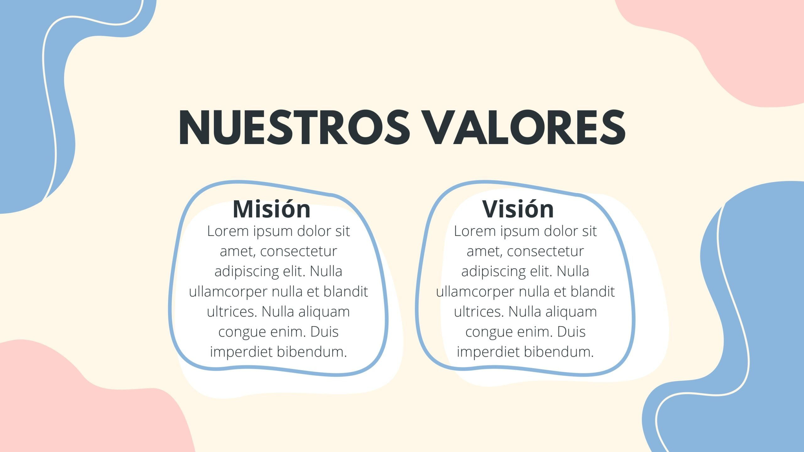 Marketing Formas Orgánicas Plantilla PowerPoint