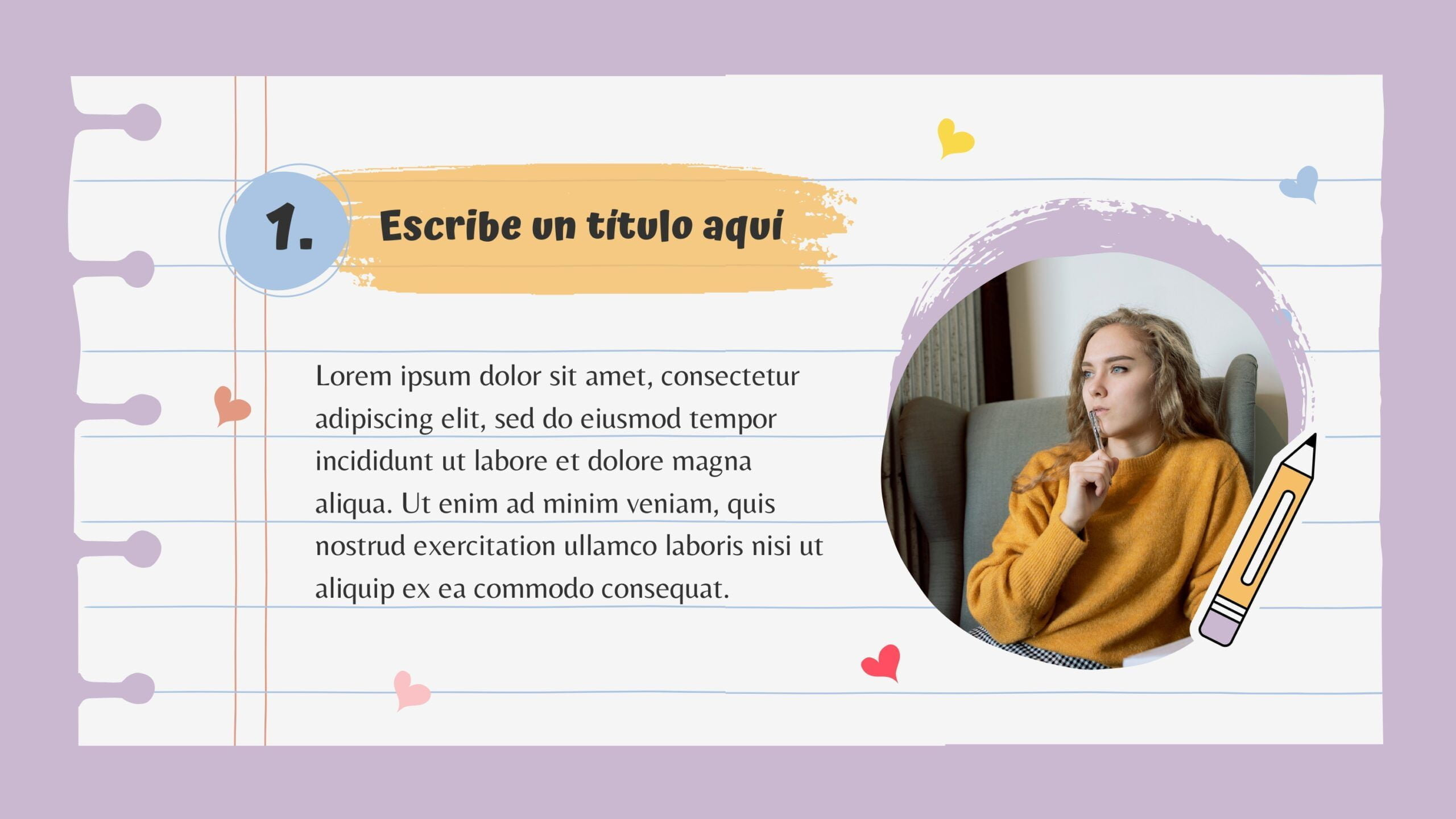 Hoja de Papel Plantilla PowerPoint