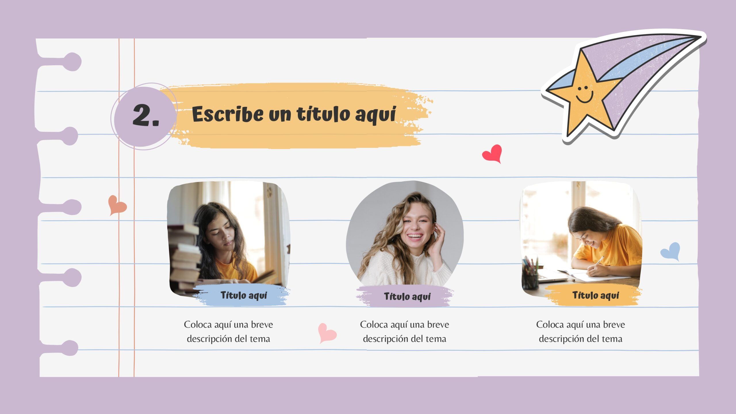 Hoja de Papel Plantilla PowerPoint